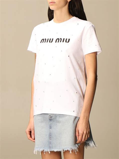 tshirt miu miu|miumiu t-shirts grey.